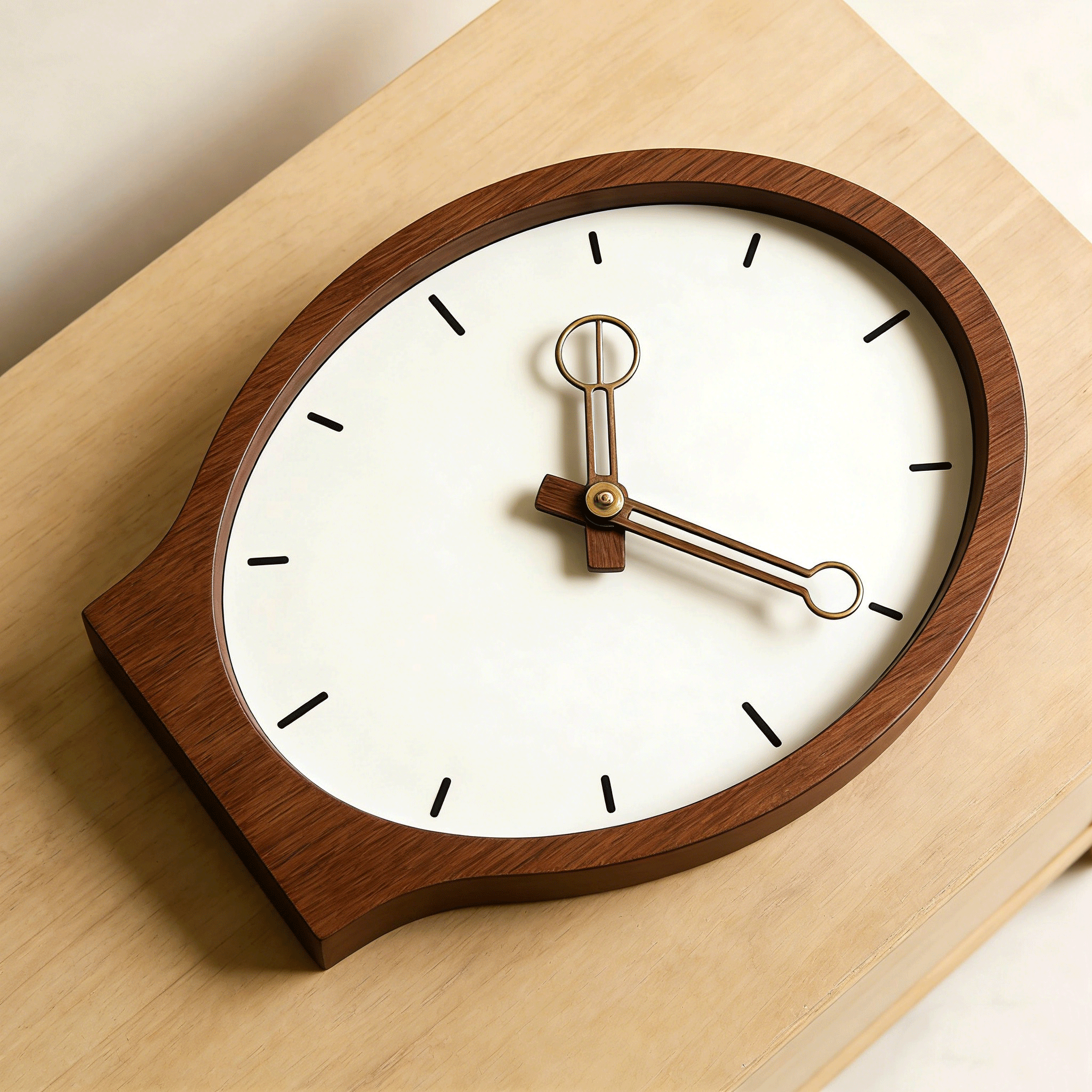 Reloj de mesa moderno y artístico
