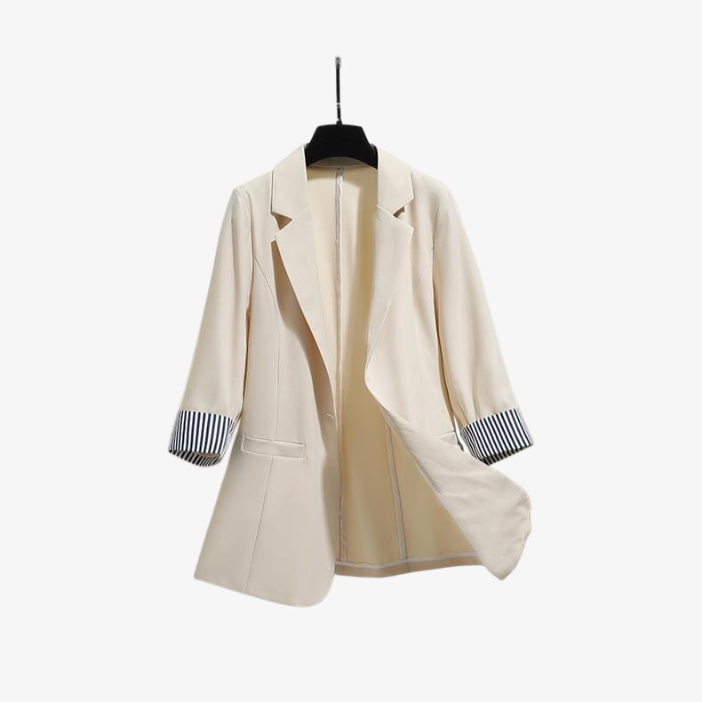 여성 봄 슬림 스몰 정장 코트 차르차르핏 7부 소매 스몰 정장 상의