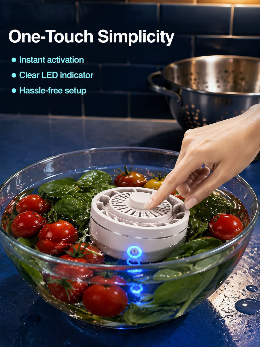 Household Wireless Ultrasonic Fruit and Vegetable Purifier