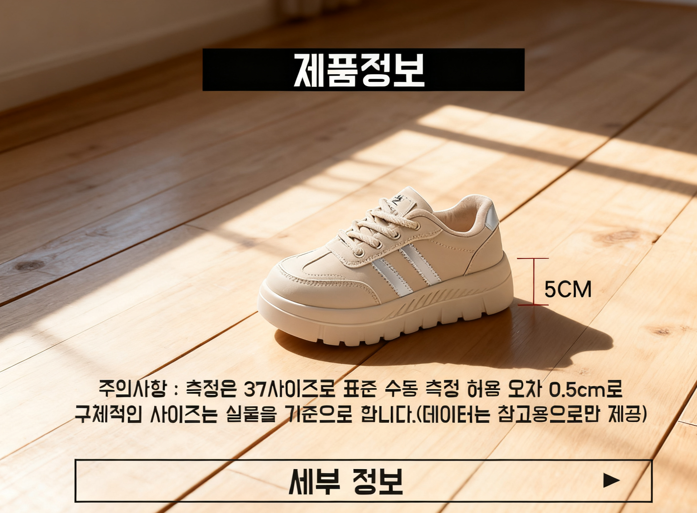 두꺼운 밑창 키높이 운동화 캐주얼화