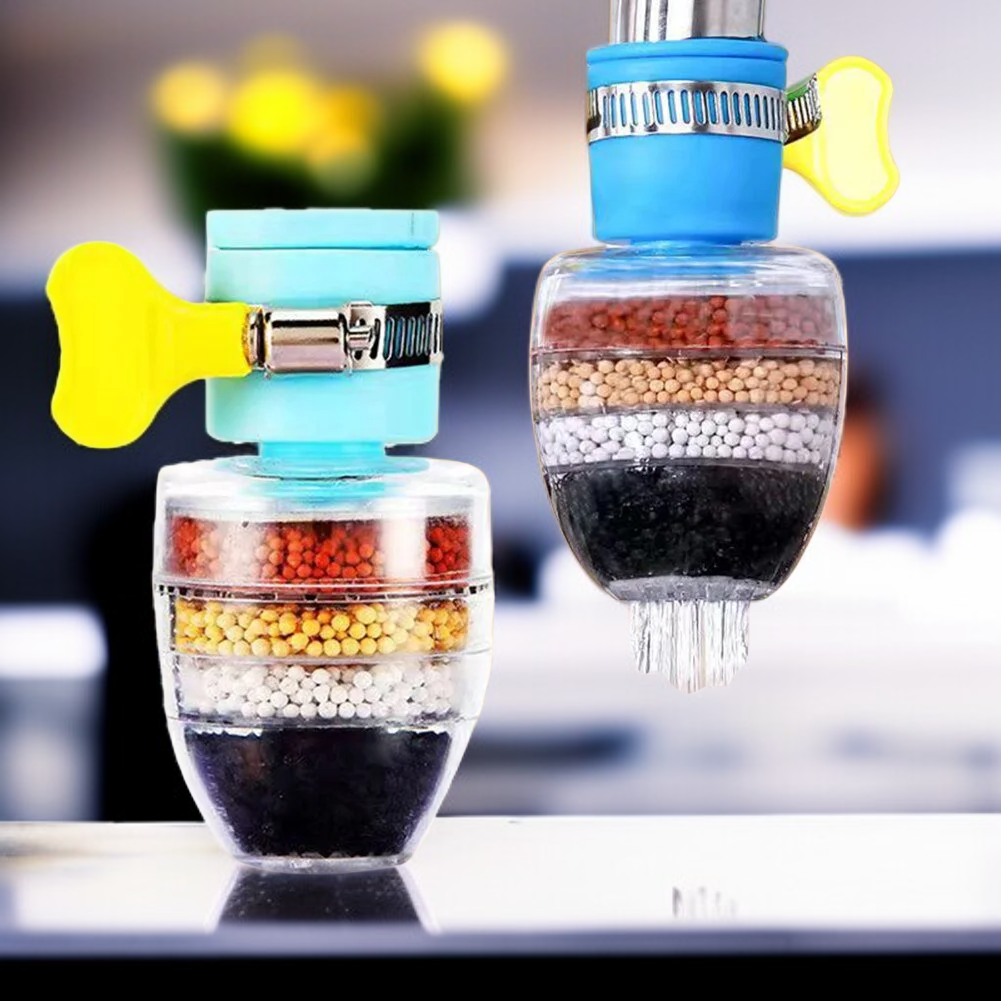 蛇口取付型浄水器 6層フィルターで水道水の汚染物質を徹底除去