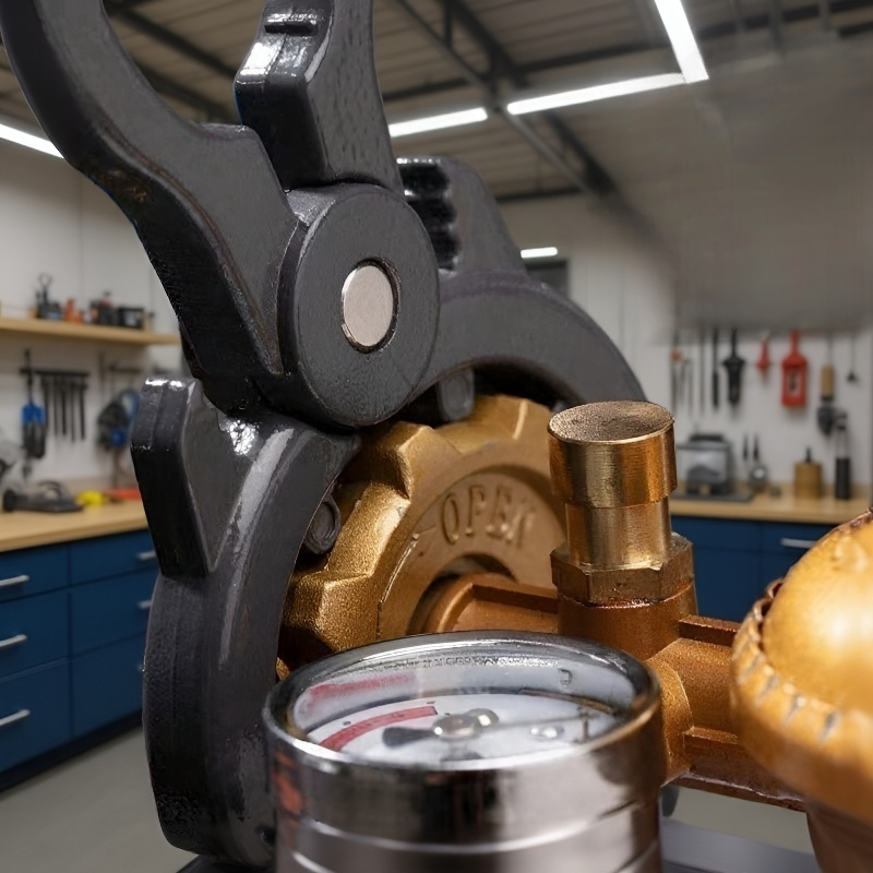 Llave para válvula reductora de presión de cilindro de gas 