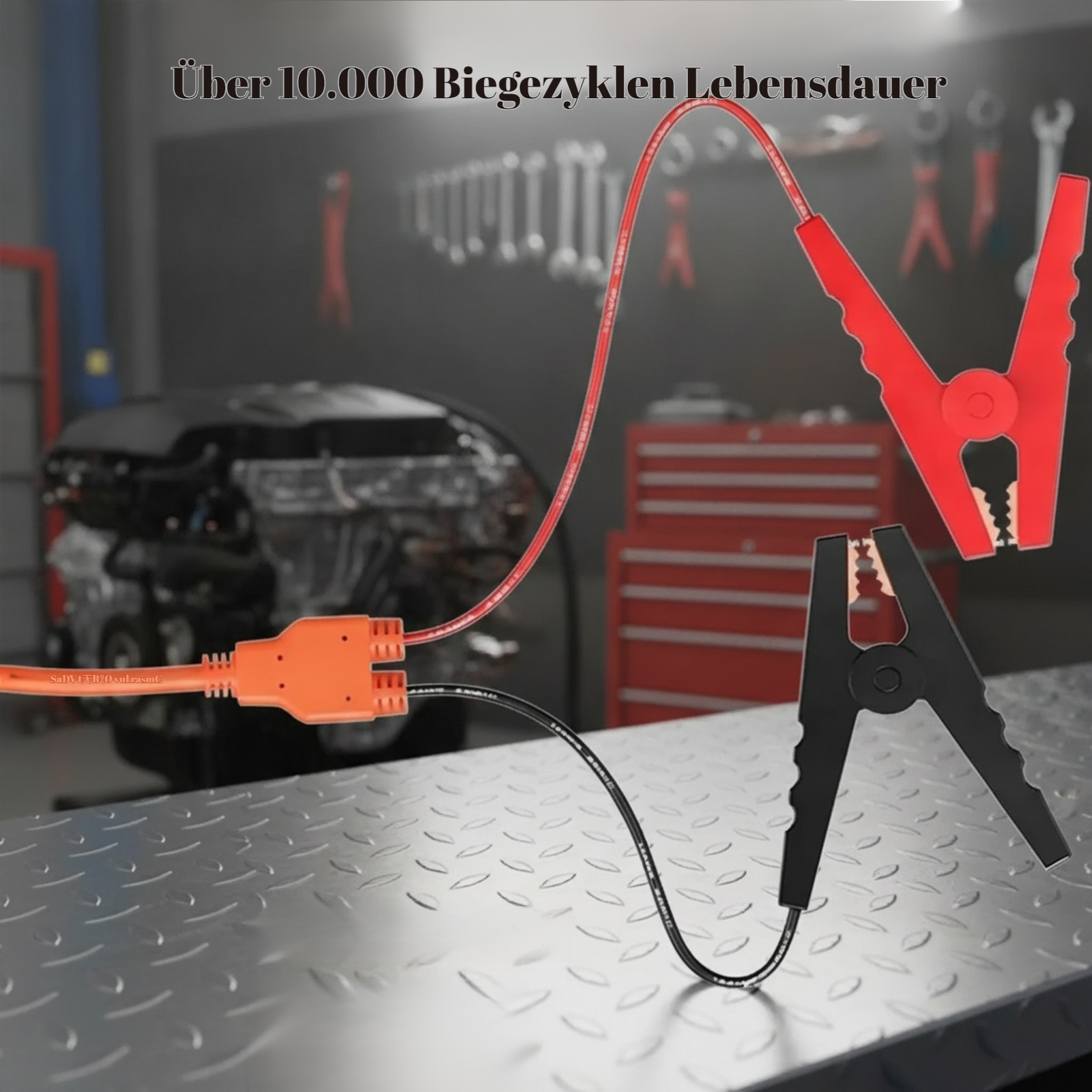 Auto 12V Zigarettenanzünder auf Krokodilklemme Batterieladekabel, 14AWG 2m