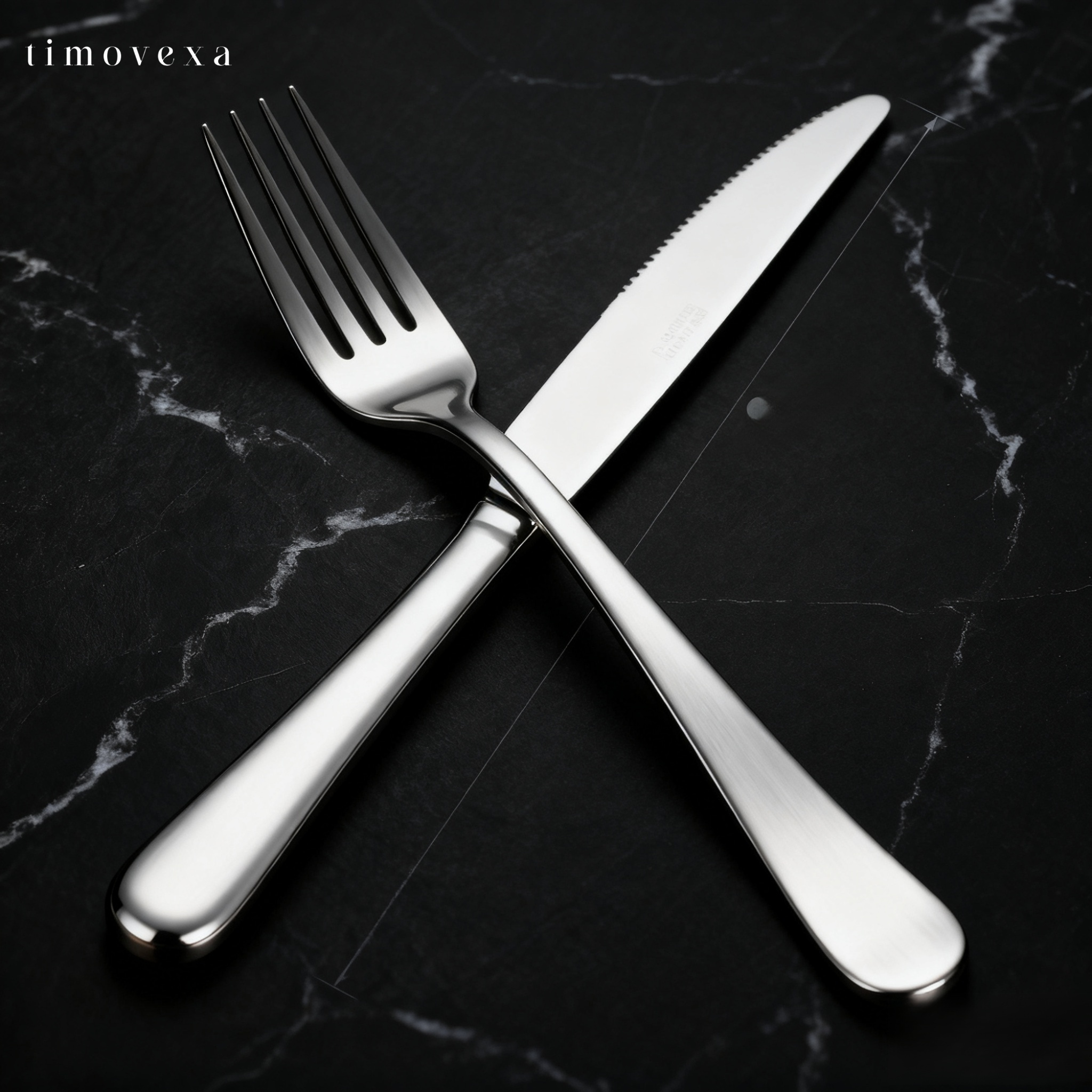 스테인리스 스틸 고급 서양식기 나이프와 포크 세트 (5세트)