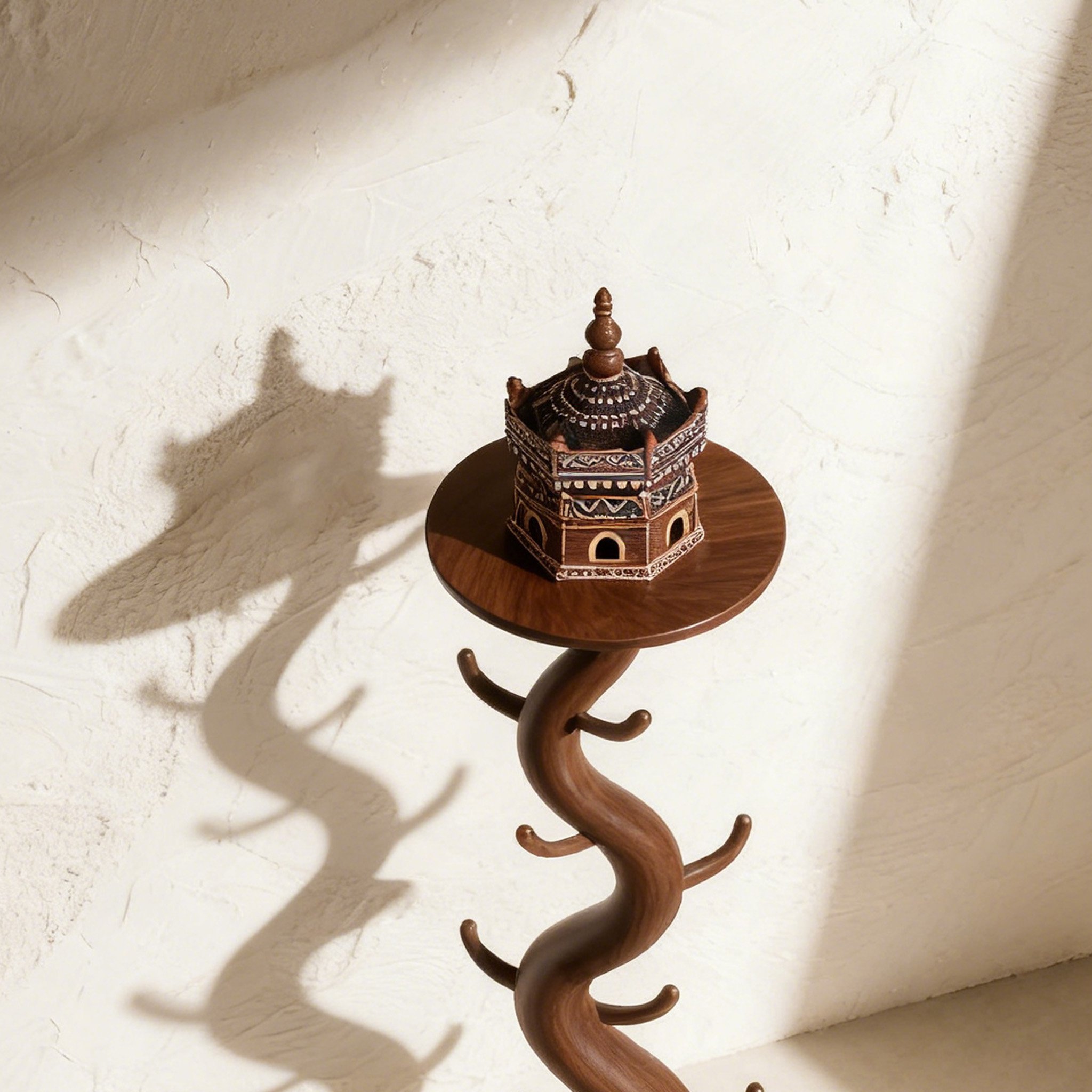 ที่แขวนเสื้อผ้ารูปทรงต้นไม้ไม้ธรรมชาติ ดีไซน์สวยทันสมัย