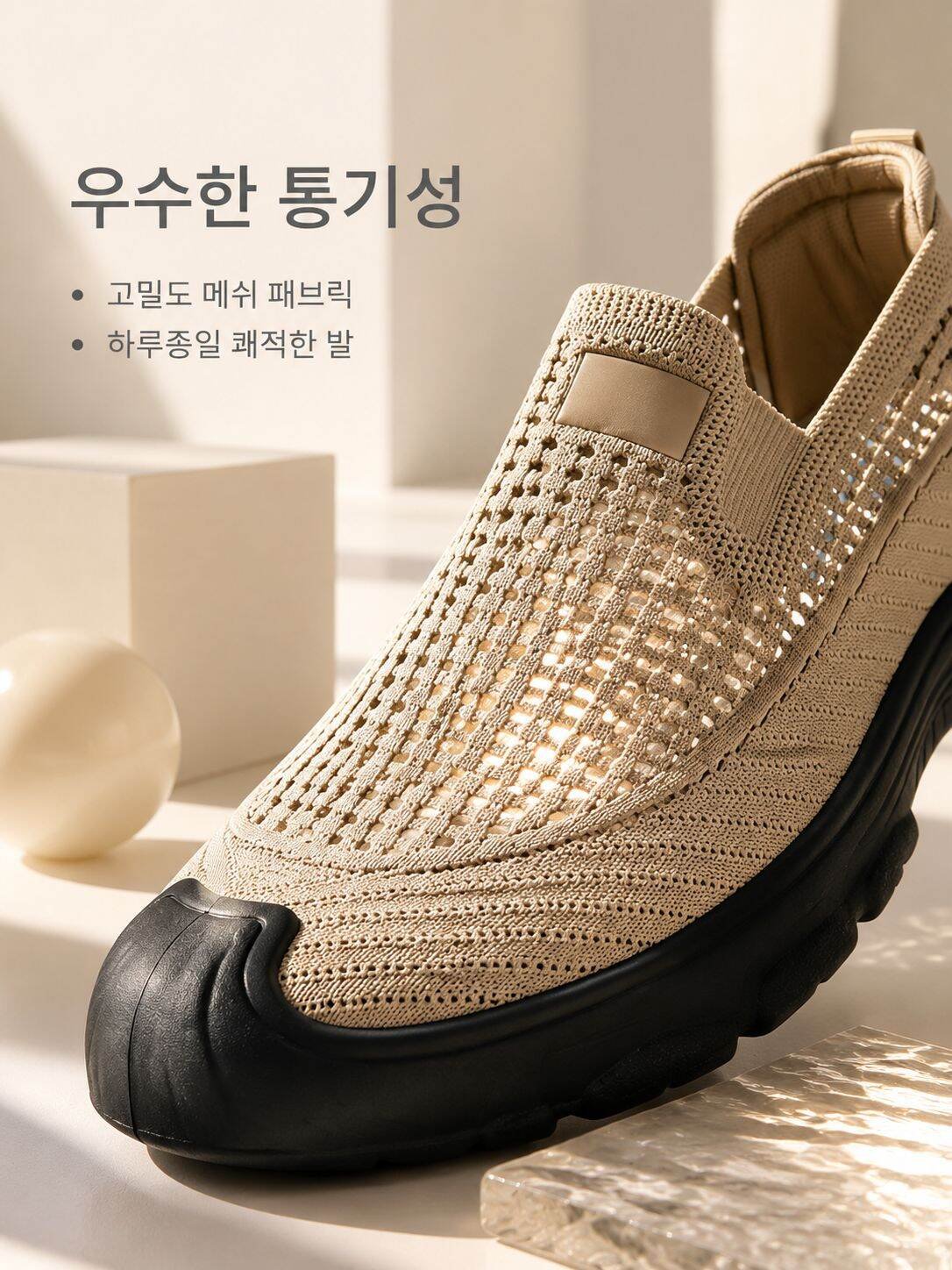 여름 남성용 통기성 메쉬 미끄럼 방지 캐주얼 운동화
