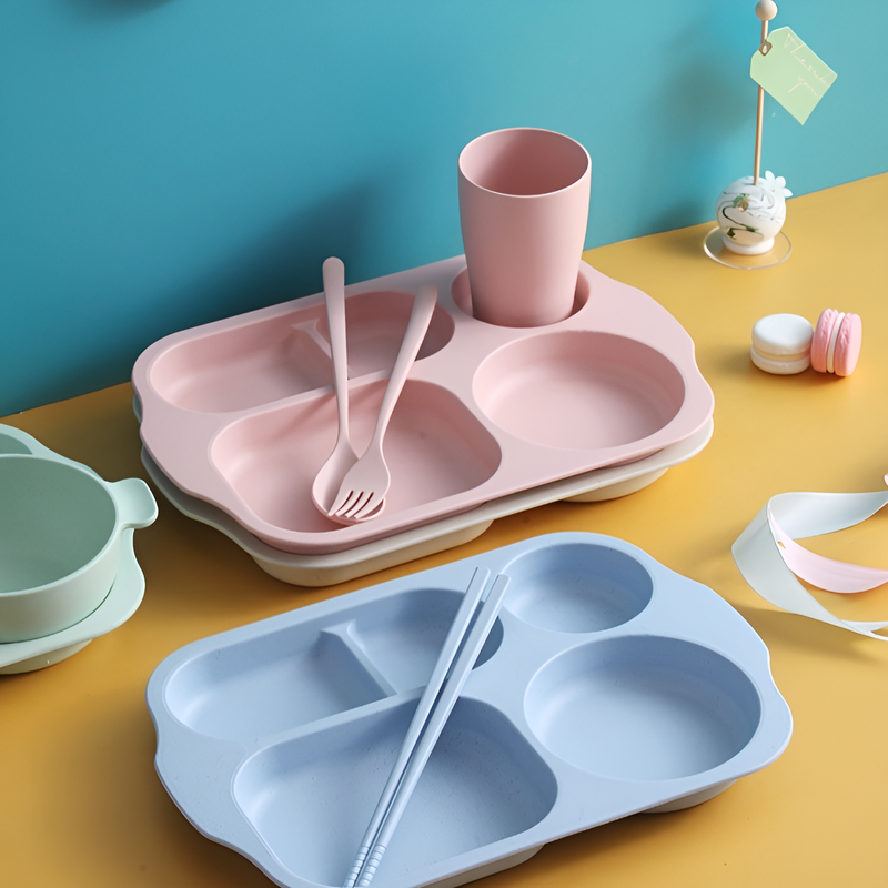 Children's Eco-friendly Dining Tableware Set (6 Pieces)