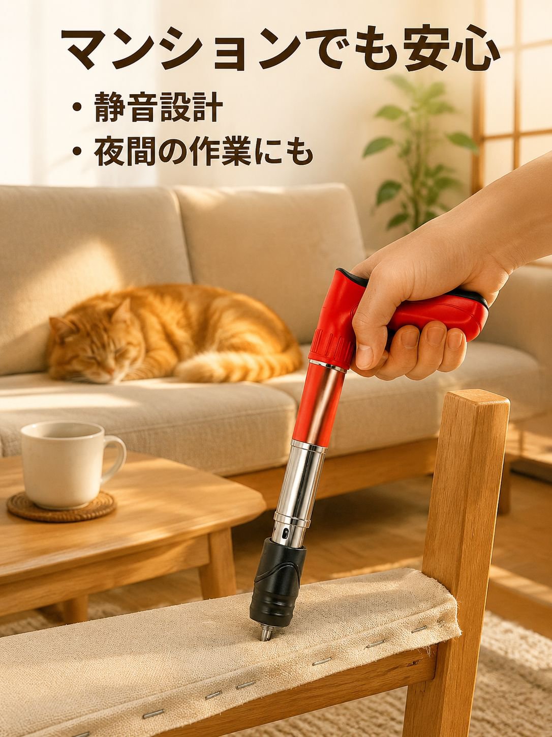 オールスチールミニ静音タッカー