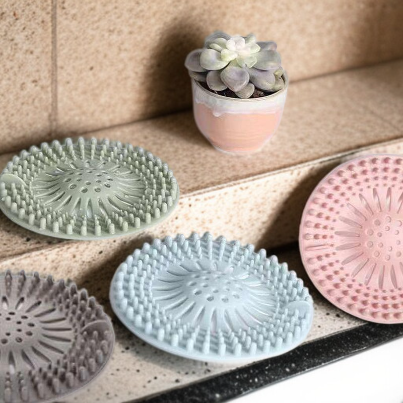 Bathroom drain hair filter