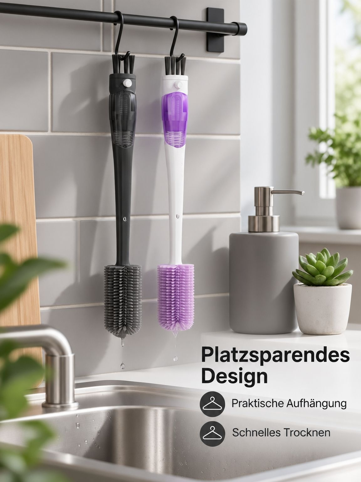 Innovative 5-in-1 Becherbürste – vereint Funktionalität und Komfort
