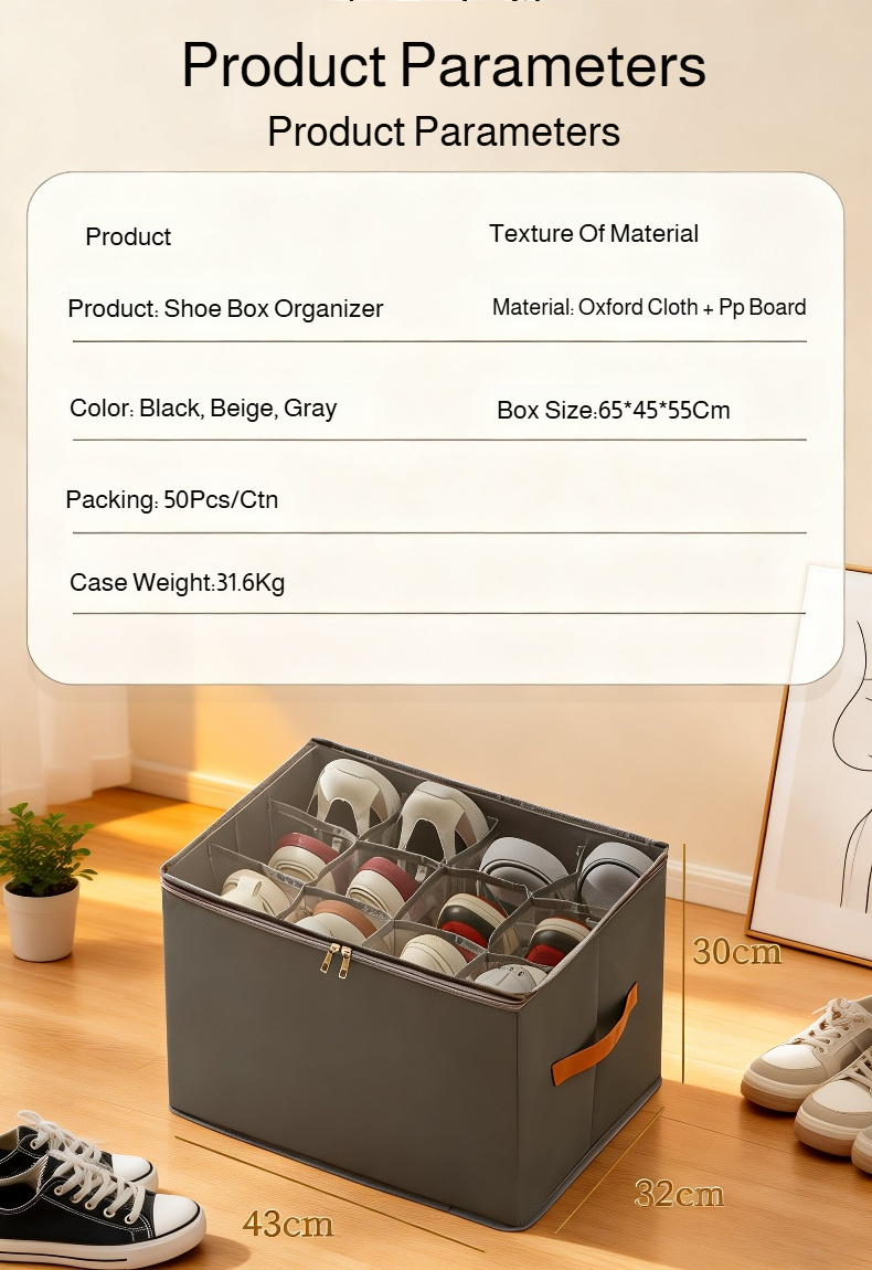 Moisture proof shoe box keeping footwear safe and clean