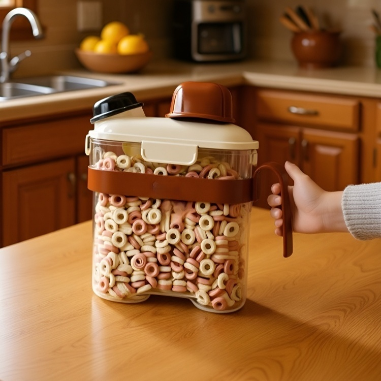 Sealed jar with moisture-proof design for cereals