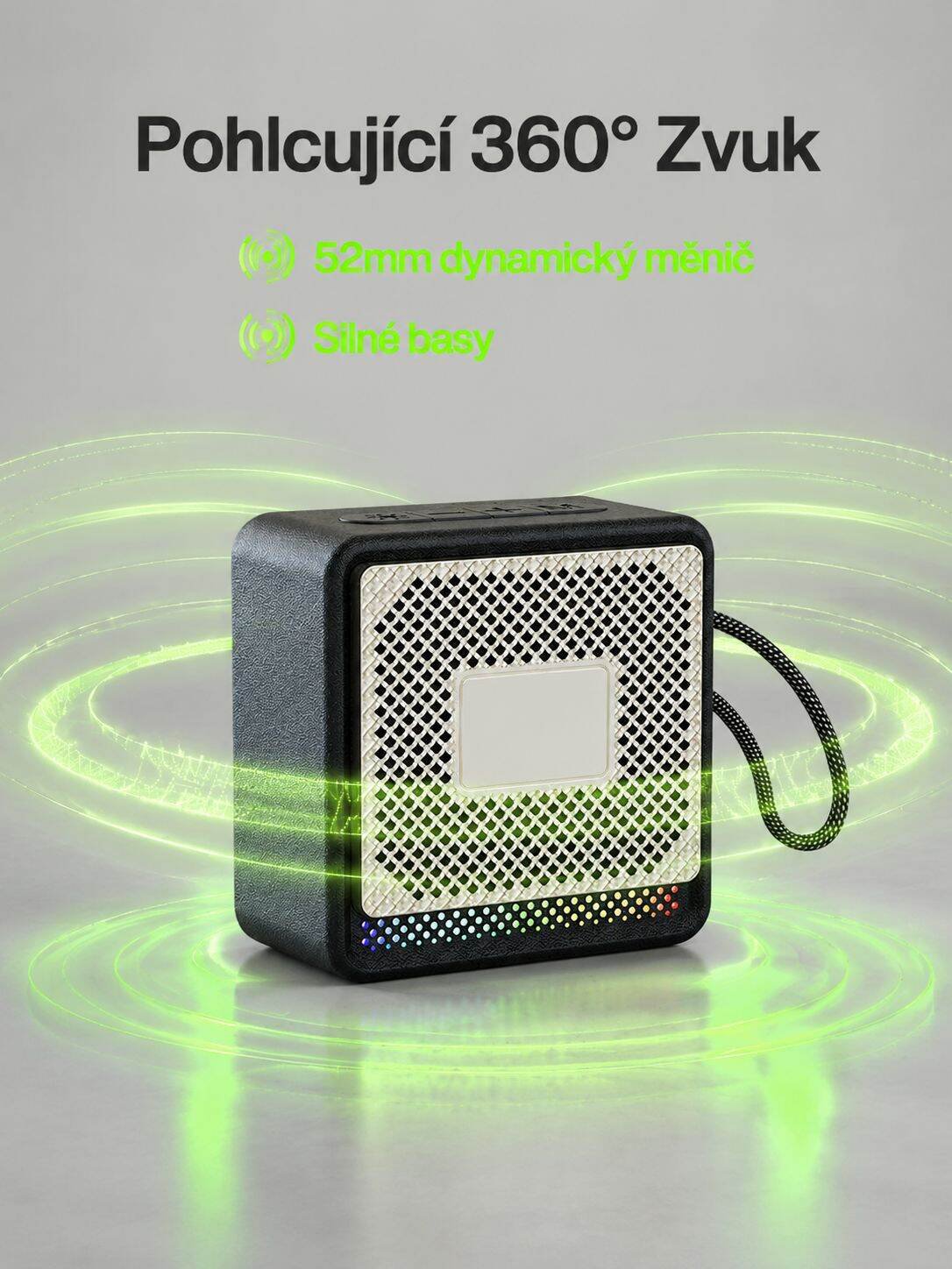 Přenosný bezdrátový Bluetooth reproduktor