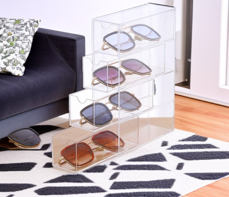 省スペース設計の積み重ね可能収納ボックス