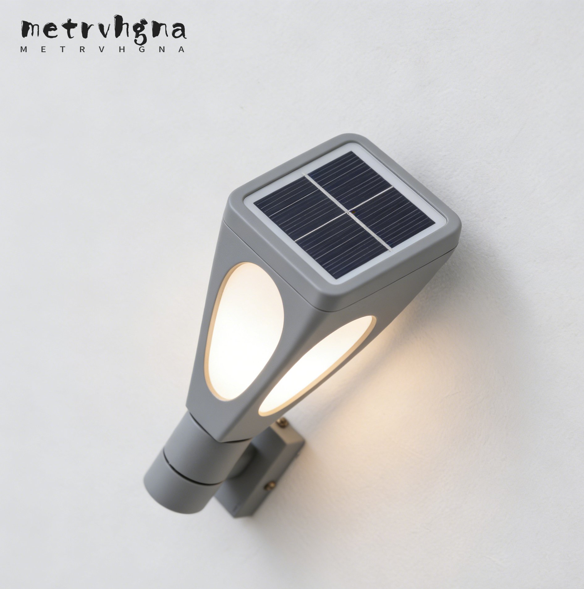 โคมไฟผนังกลางแจ้งพลังงานแสงอาทิตย์ 