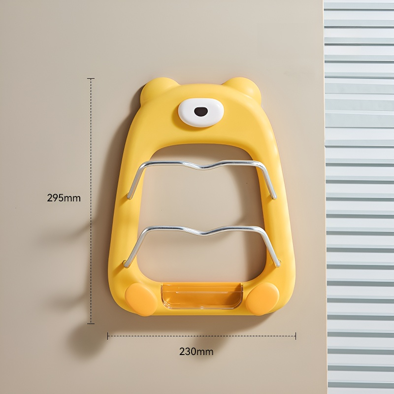 Soporte de tapas de ollas con ventosa para almacenamiento multicapa en el hogar