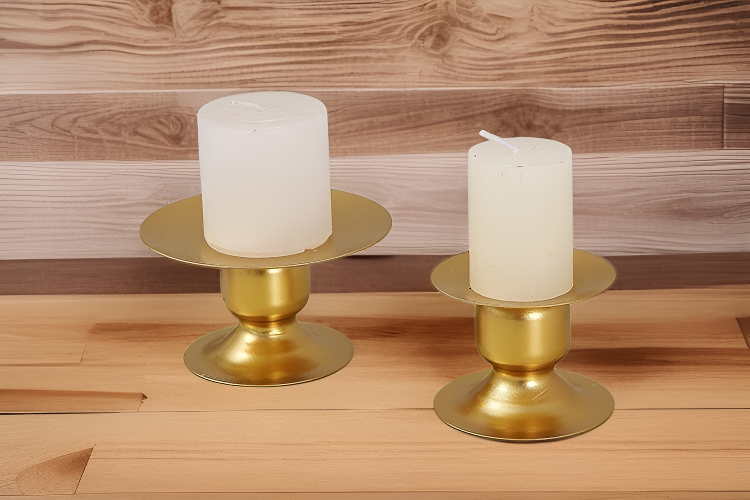 Portavelas de hierro forjado perfecto para aromaterapia y decoración