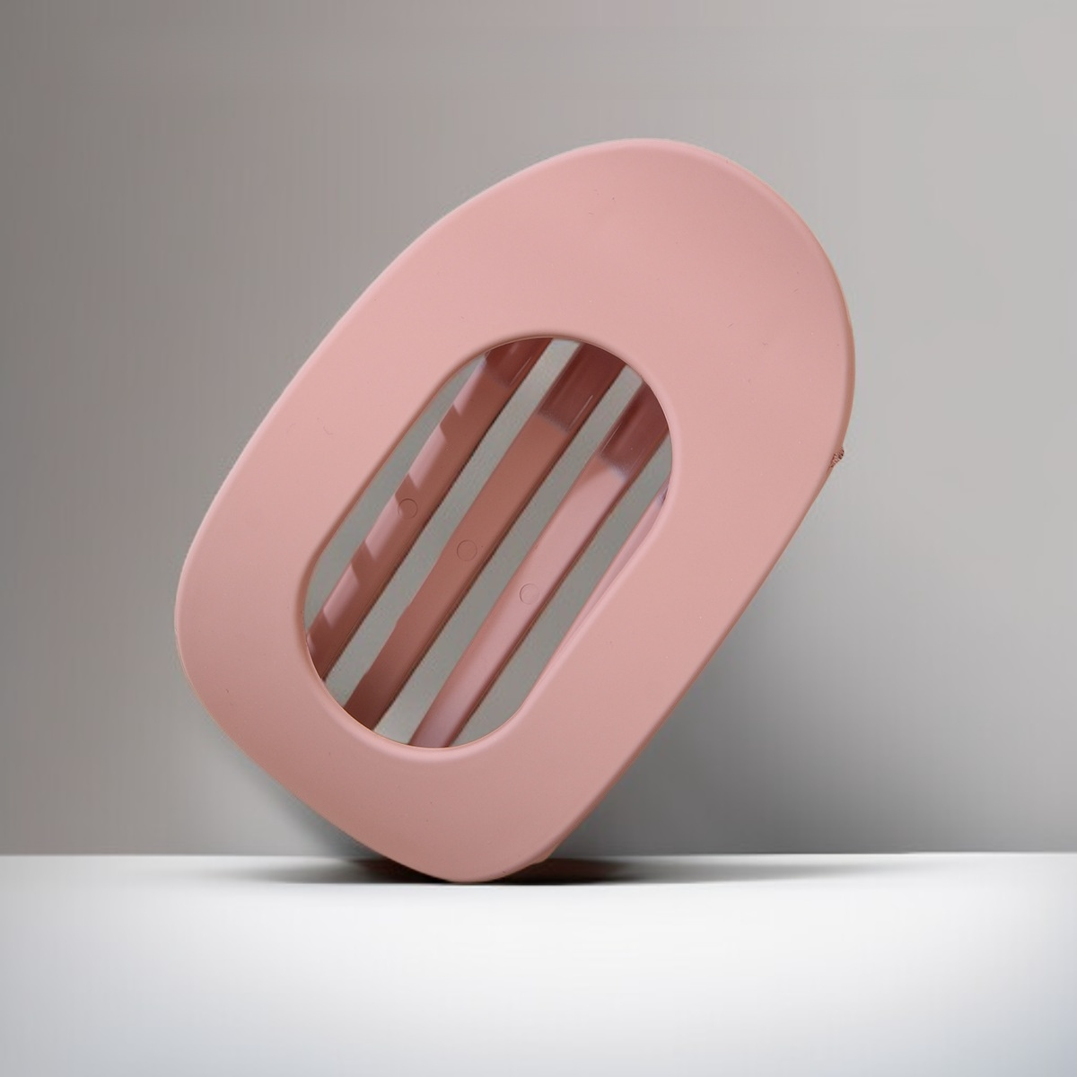 扁平橢圓髮夾近拍細節圖