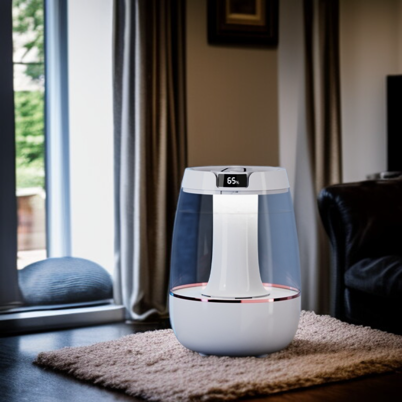 超靜音大霧量臥室空氣加濕器，家庭桌面使用