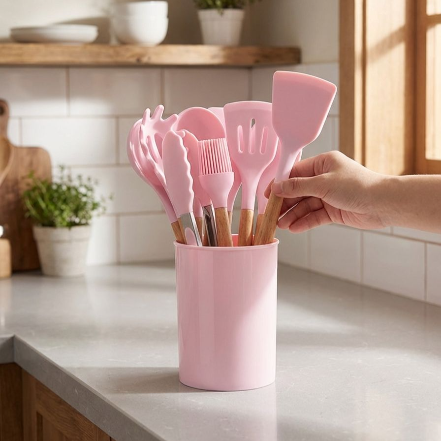 食品グレードのシリコン製キッチン用品12点セット