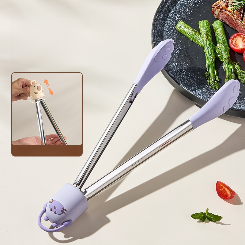 คีบอาหารสแตนเลสสตีล