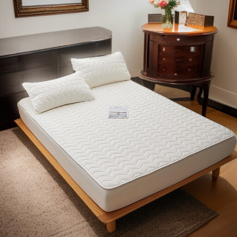 면 전체 매트리스 쿠션 가정용 침실 싱글 항균 요 미끄럼 방지 매트리스 순면 얇은 매트 접이식