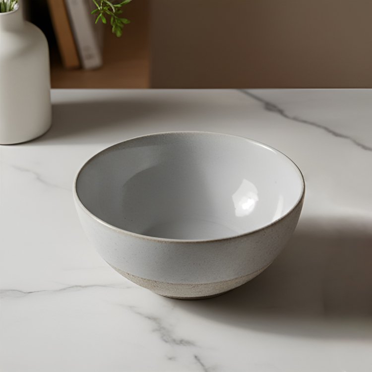 Šedé jednoduché keramické misky (3 kusy)