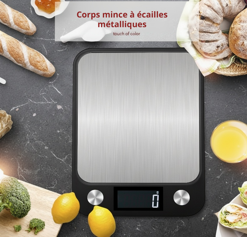 Balance électronique de cuisine 5kg, balance de table commerciale
