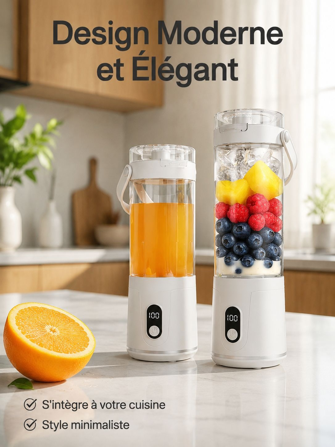 Mini presse-agrumes domestique rechargeable USB