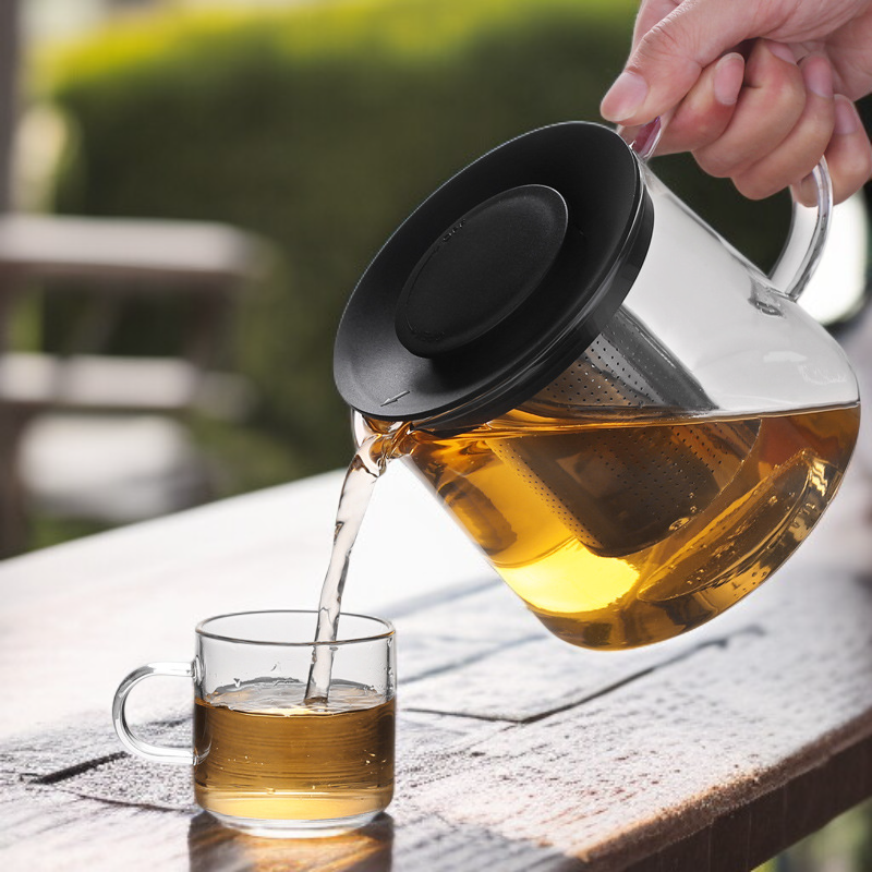 유리 티포트 주전자 세트