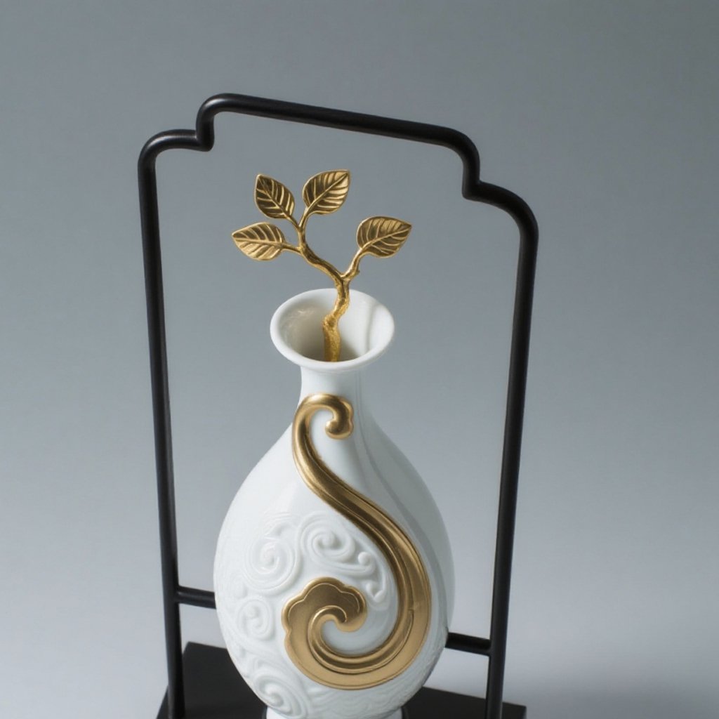 แจกันเซรามิกสำหรับตกแต่งบ้าน (แพ็คคู่)