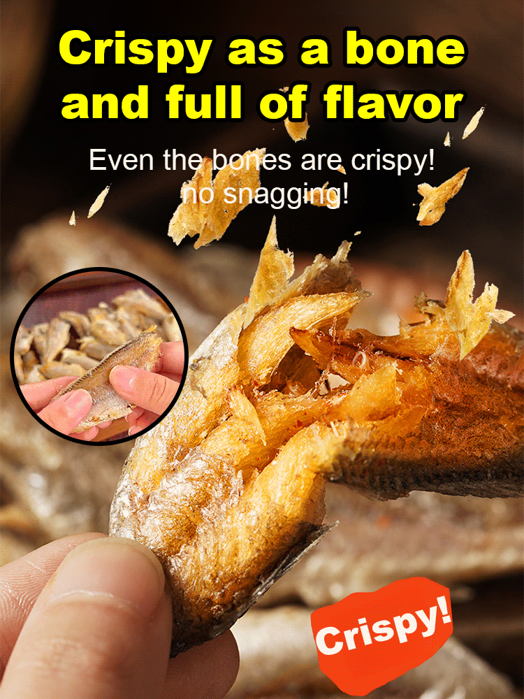 High-protein ready-to-eat deep-sea fish crisps