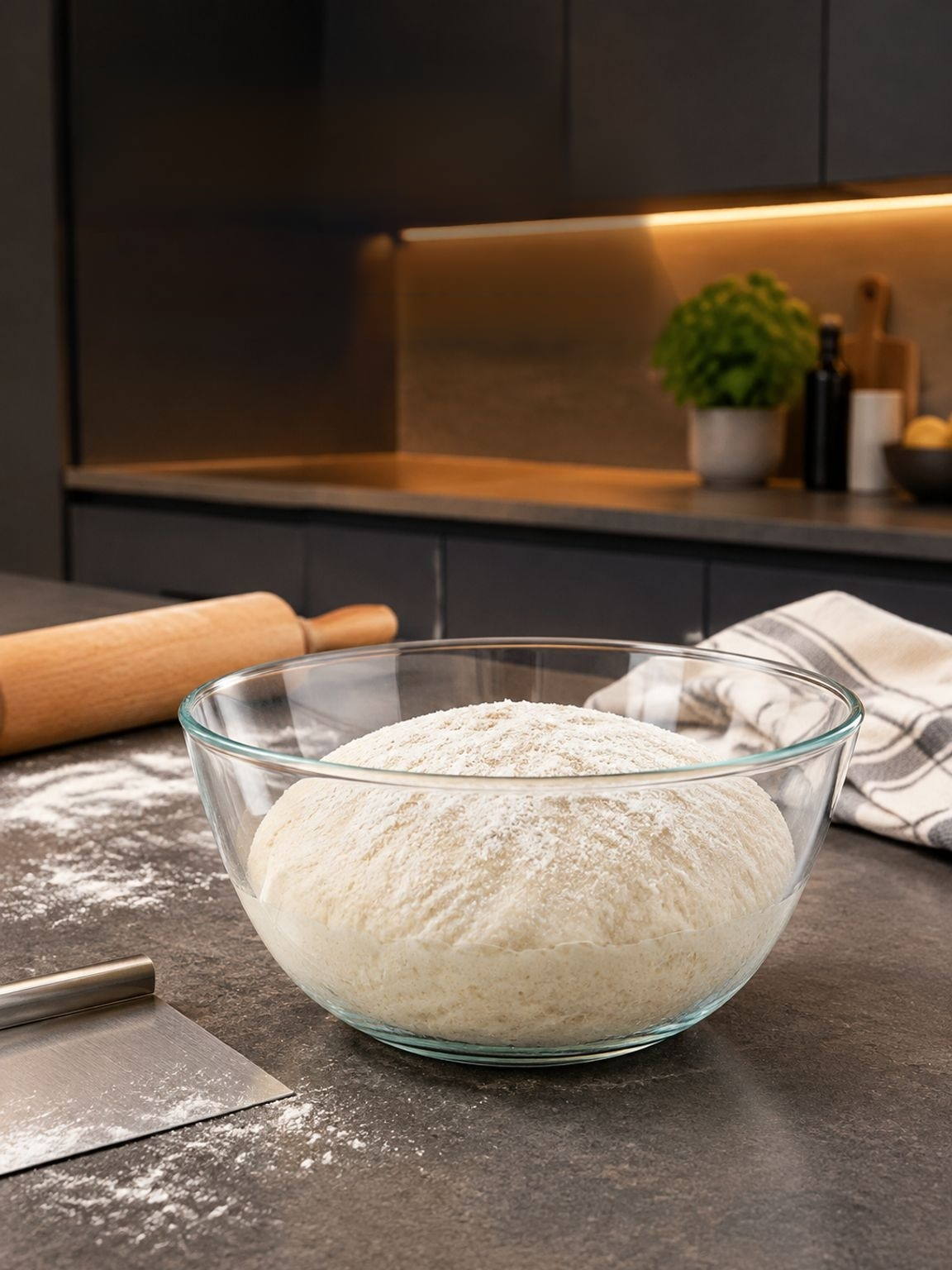 Vielseitige Glasschüssel für Salat und Suppe