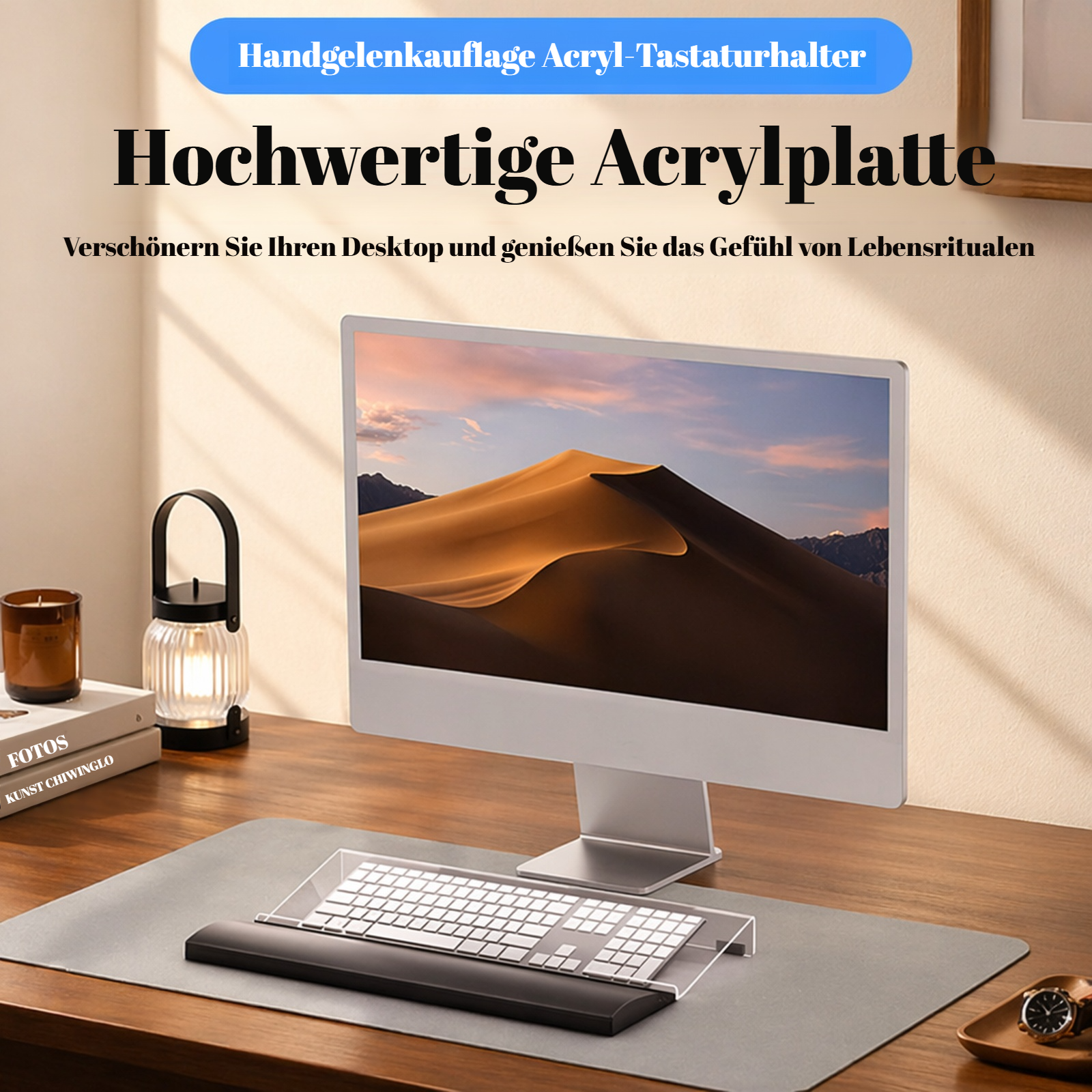 Ergonomische Tastatur-Handgelenkauflage aus Memory-Schaum
