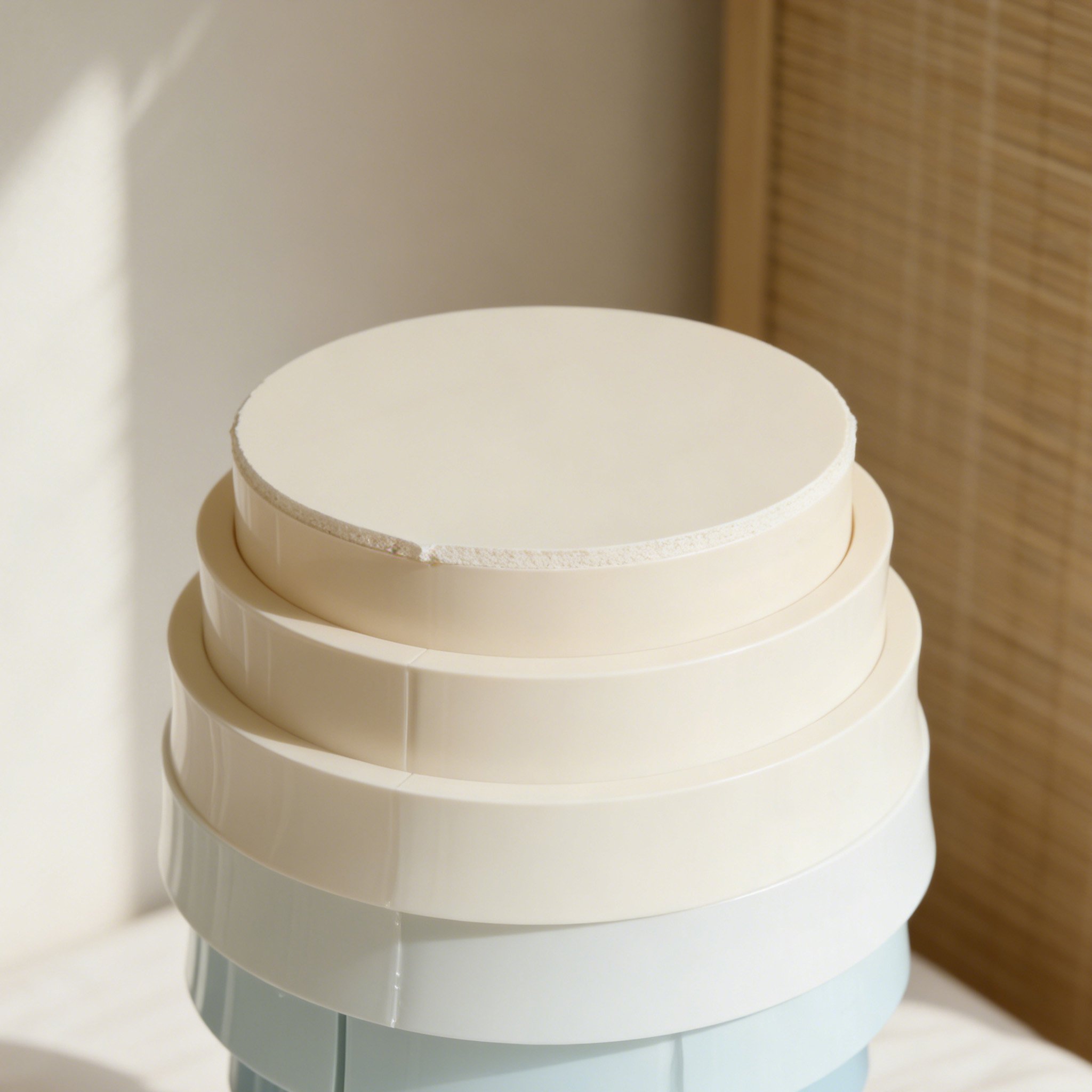 おしゃれな層状デザインテーブルランプ