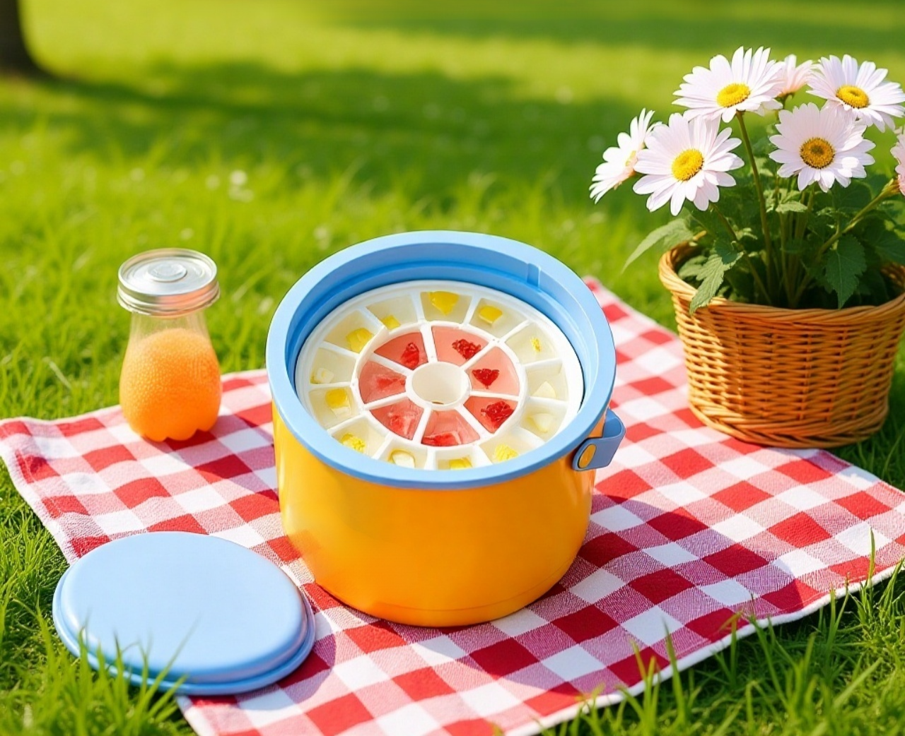 Cubo de hielo portátil fácil de transportar para camping