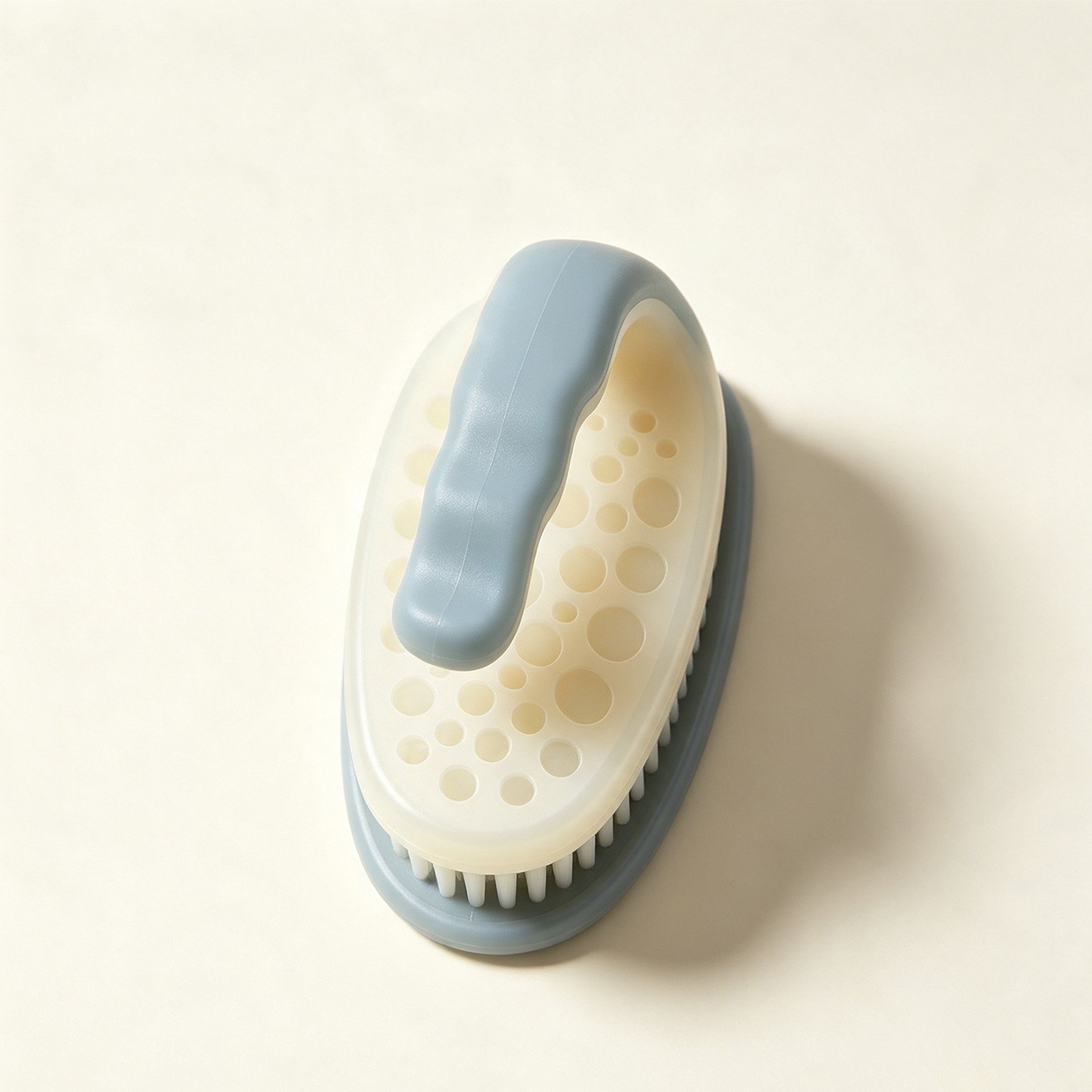 Ergonomic Cleaning Brush with Curved Handle