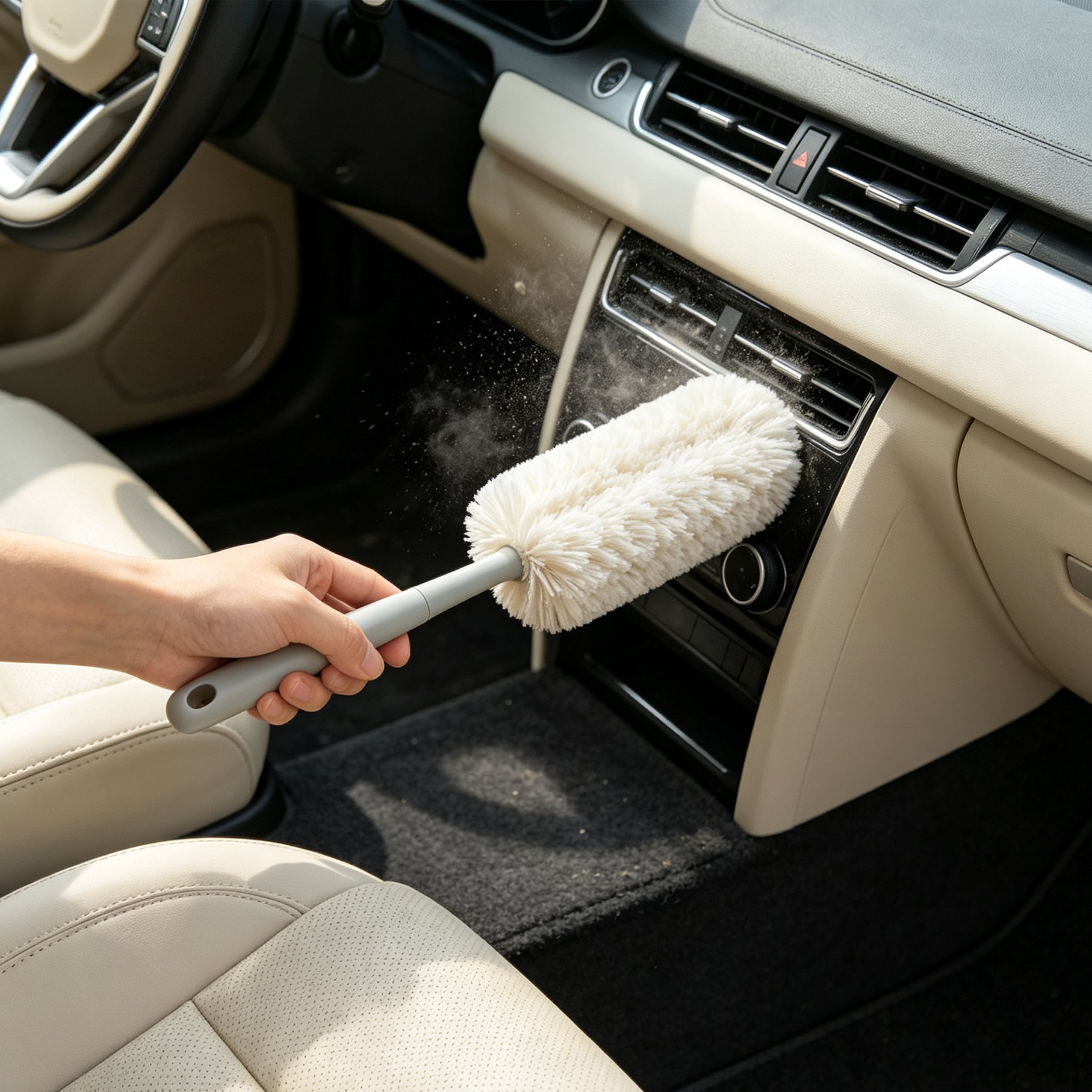 Pack of 2 car detail cleaning brushes
