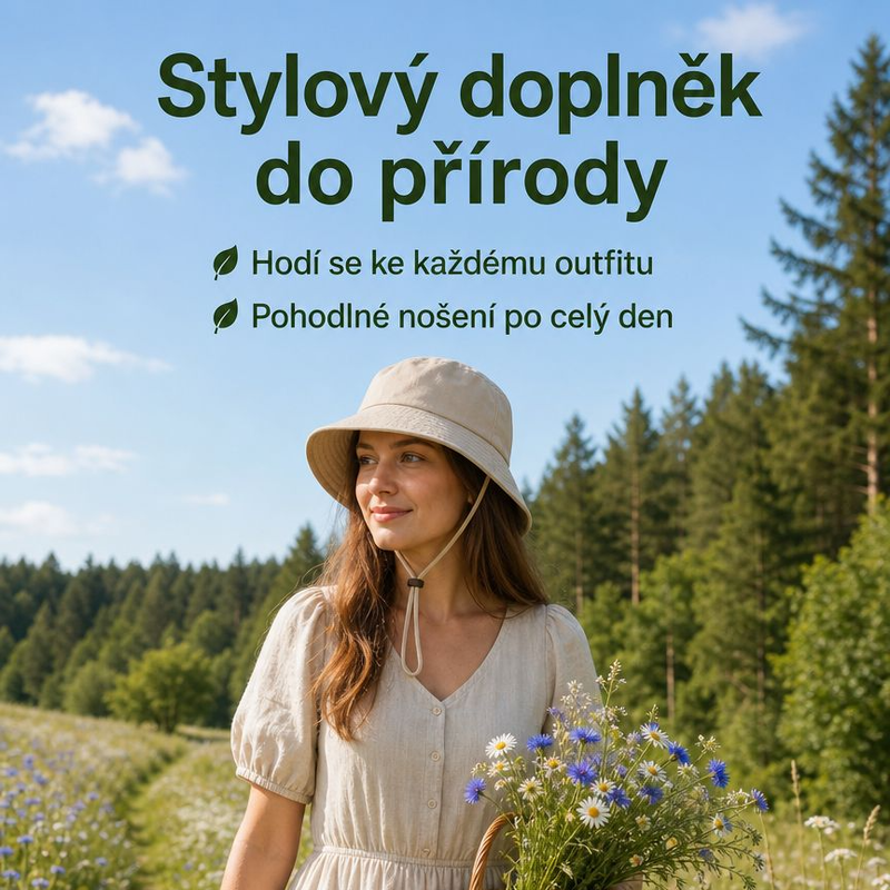 Všestranný sluneční klobouk s malým obvodem hlavy