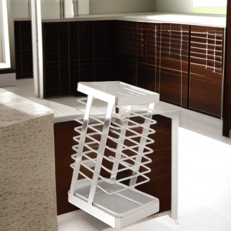 複数ナイフ収納可能なキッチンラック