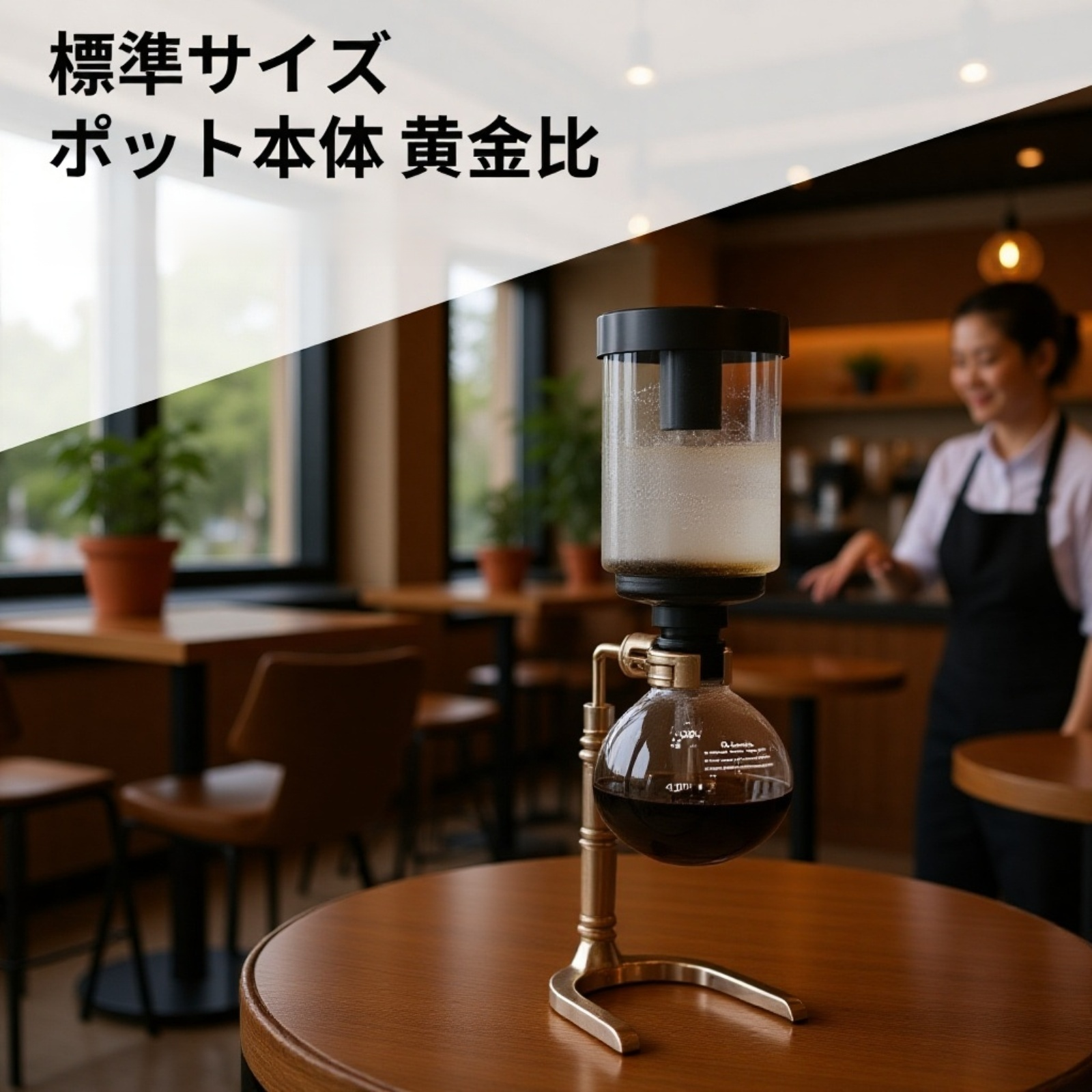 家庭用サイフォン式コーヒーメーカーガラスセット