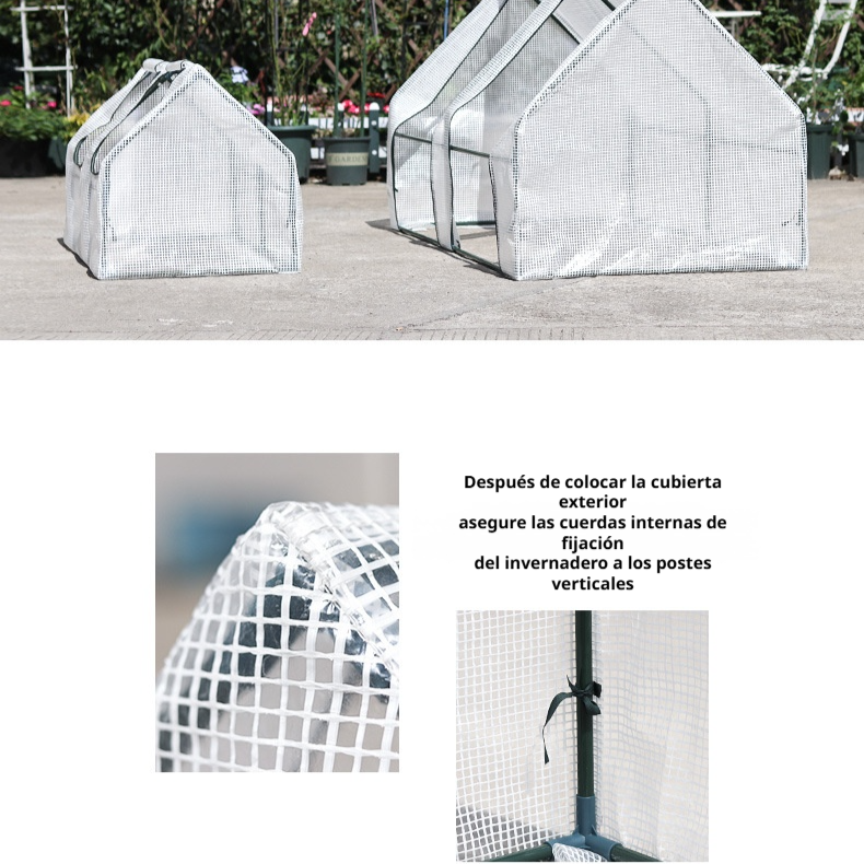 Invernadero doméstico a prueba de heladas para balcón, patio y jardín