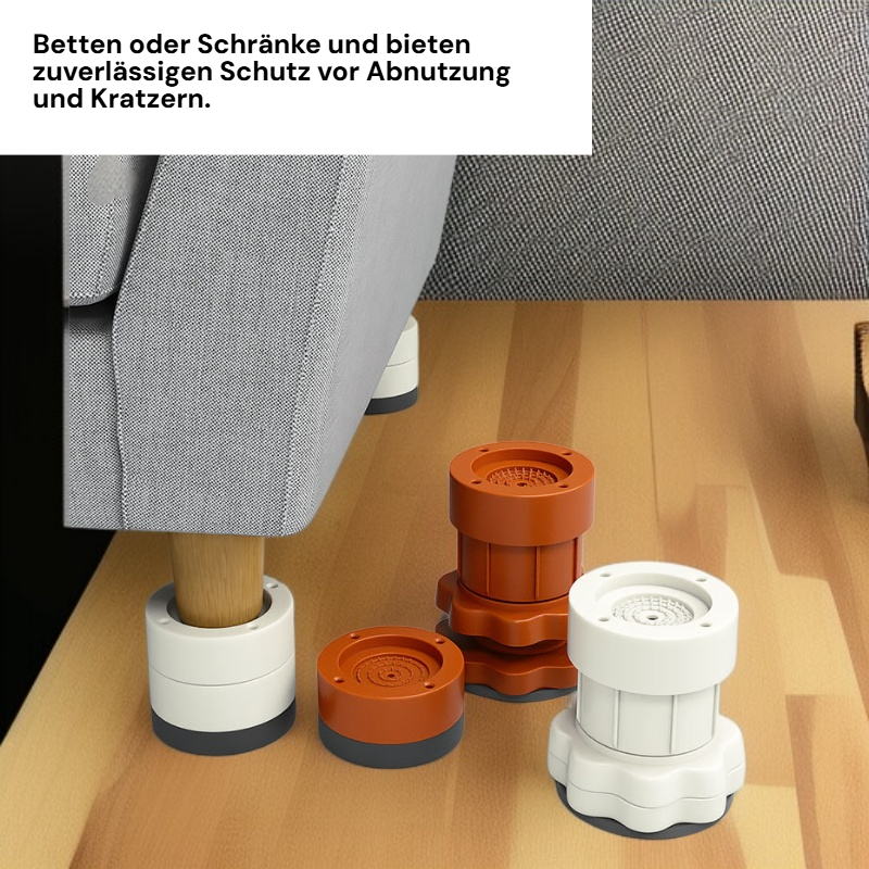 Möbel-Fußpolster, höhenverstellbare Tisch- und Bettfüße, multifunktionale Stützfüße