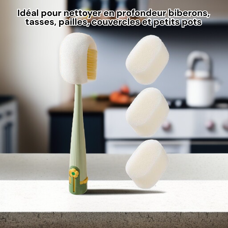 Brosse à tasse multifonction 5 en 1