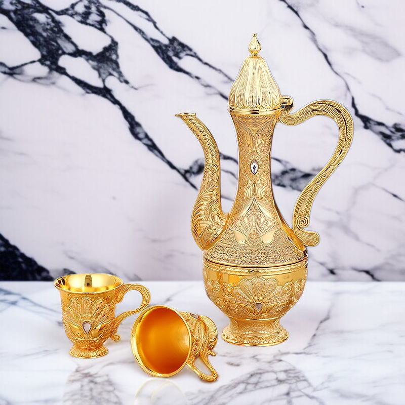 欧風レトロ金属徳利グラスセット