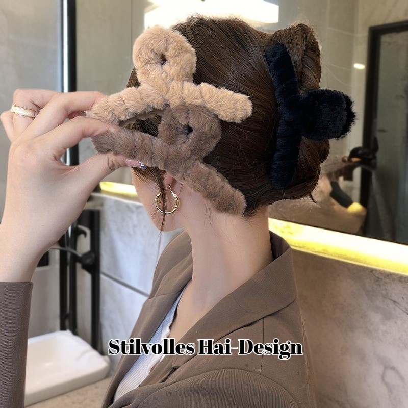 Haarklammer im Haifisch-Design