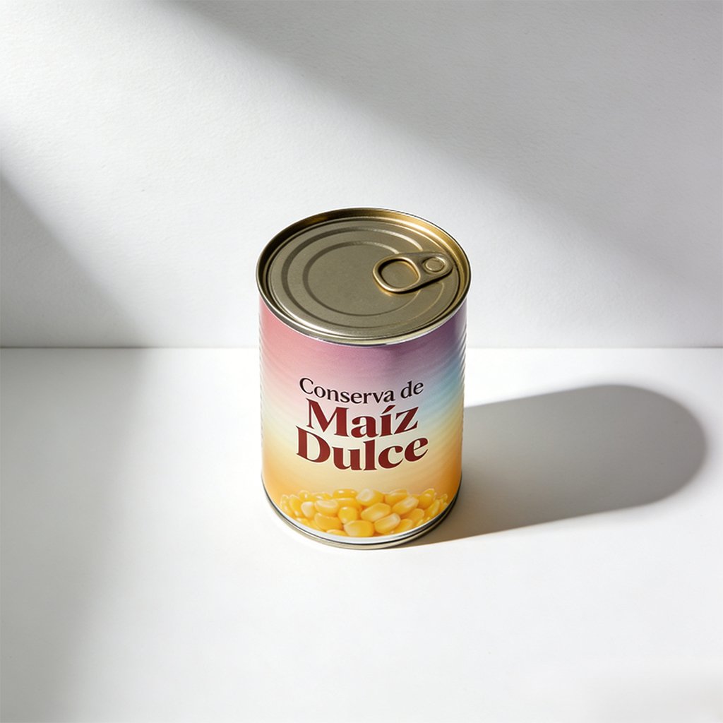 Caja completa de maíz dulce enlatado 12 latas