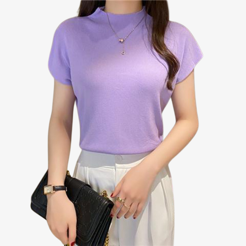 봄여름 여성 민소매 니트 레깅스 나시 반팔 슬림 이너 반목 니트 레깅스