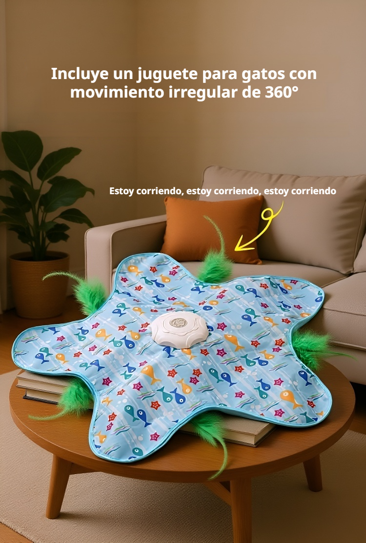 Accesorio interactivo para el entretenimiento de gatos