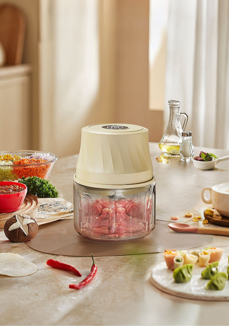 Picadora eléctrica de ajo y carne para cocina doméstica